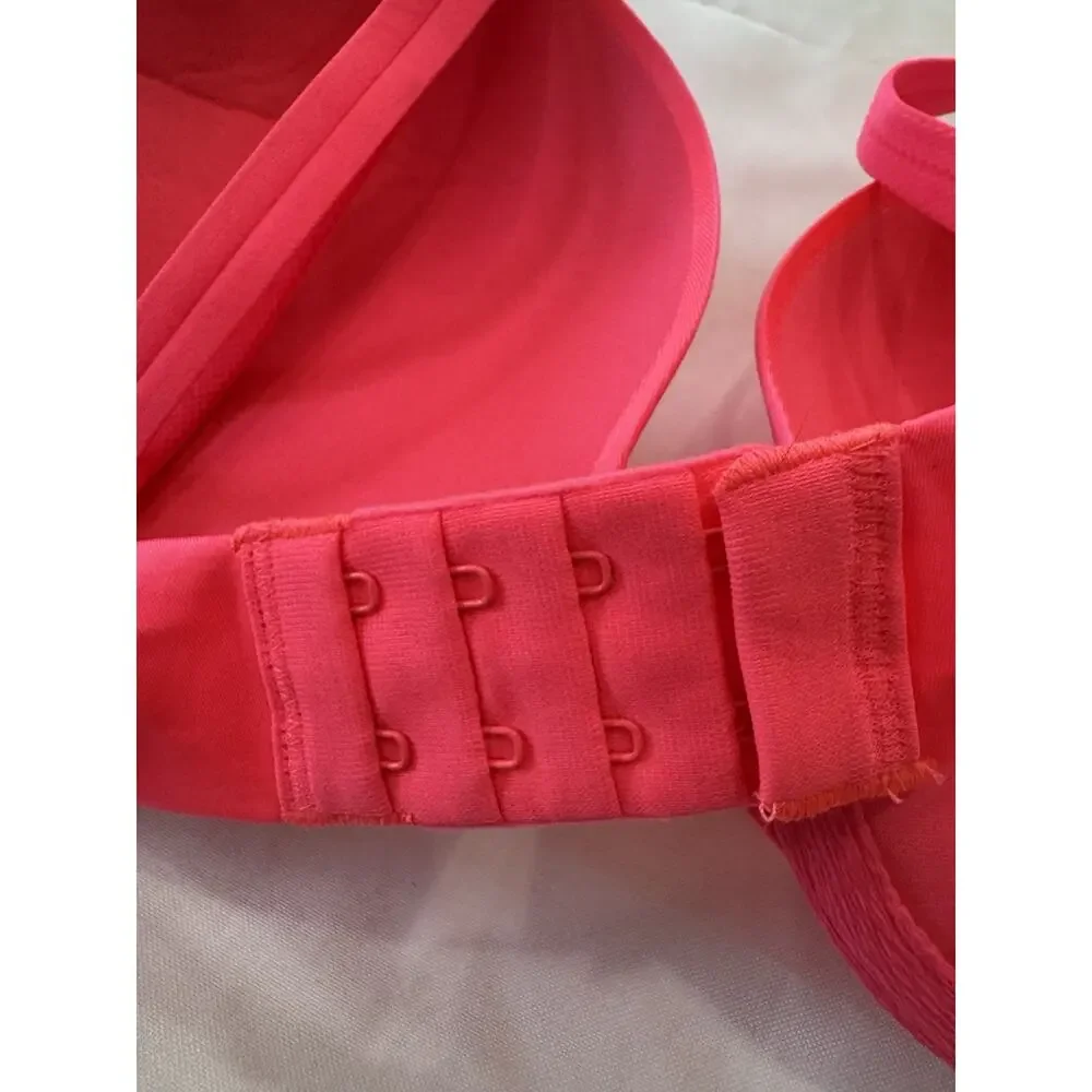 Victoria's Secret Very Sexy Push Up Bra 34D Neon Pink Underwire Padded